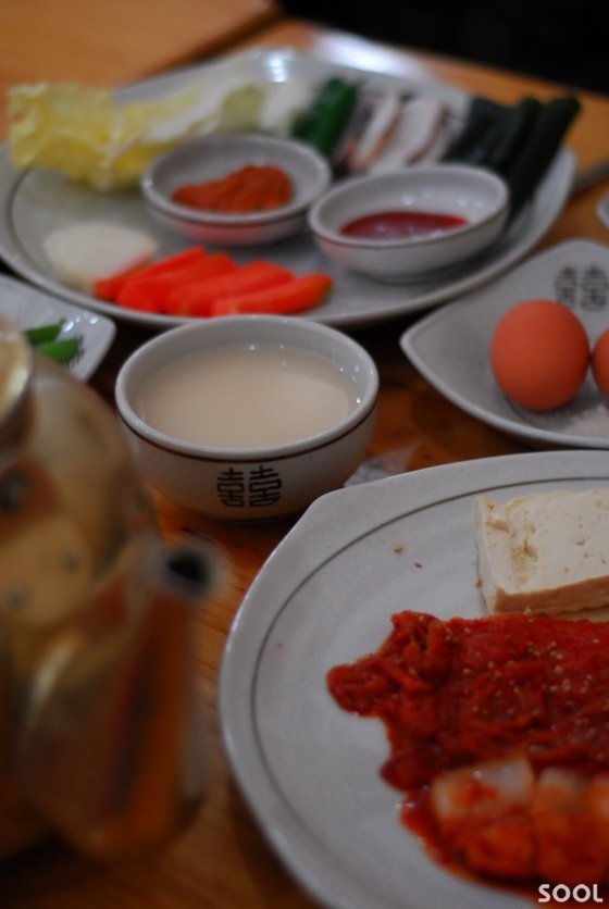 막걸리 한상차림