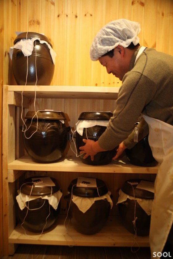 온도 조절한 발효실