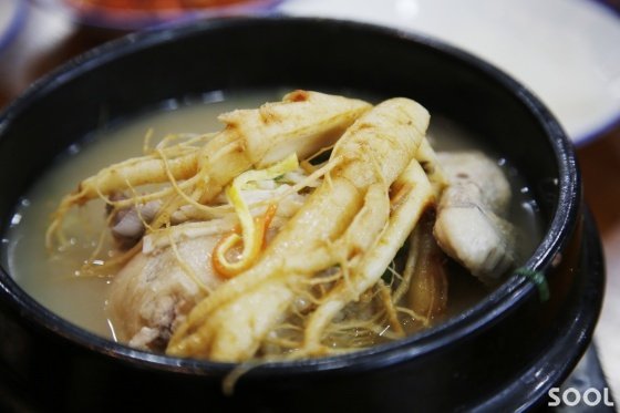 여름철 보양식인 인삼삼계탕