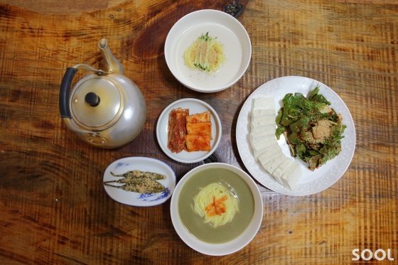 특허 받은 땅콩콩국수와 땅콩두부