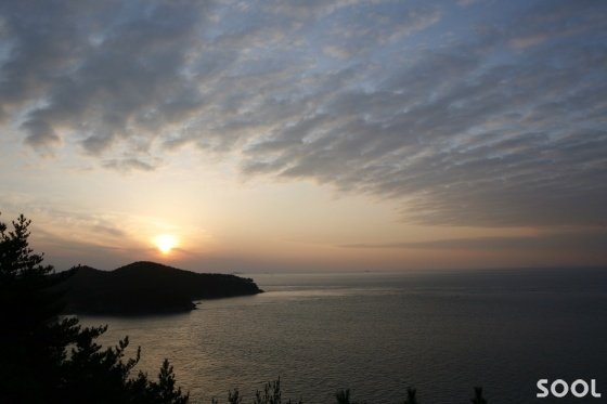 당본 점망대에서 본 바다