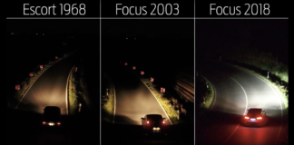포드 포커스, 야간 주행 중 전방물체 인식 헤드라이트 도입
