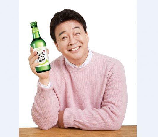 무학, 소주 좋은데이 백종원 모델 선정