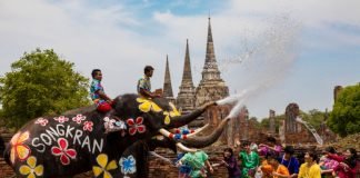 흥겨운 물의 축제, 태국 쏭끄란 페스티벌