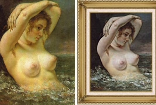 유방을 닮은 튤립과 플루트의 잔