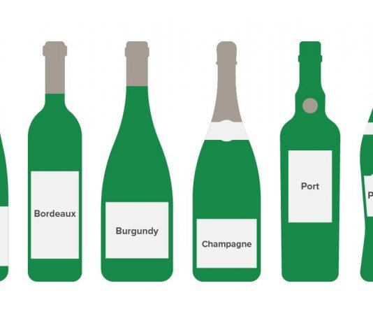 와인 병의 종류 및 크기