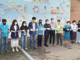 양산 아파트에서 페트병 분쇄기 ‘돌리도’ 출범식 가져