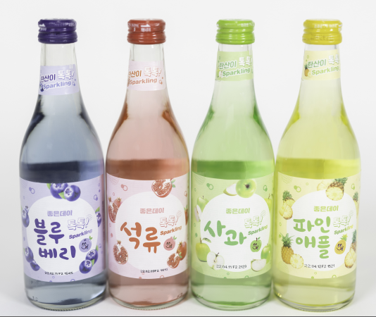 무학 과일탄산주 ‘좋은데이 톡시리즈’, 사과 파인애플 새롭게 출시